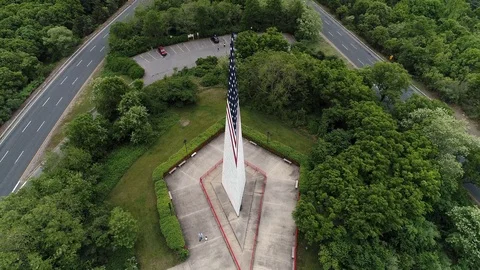 Bald Hill Vietnam Memorial Monument Stock Footage
