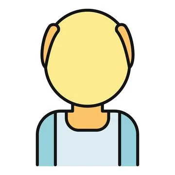 Bald man avatar profile for user icon イラスト素材