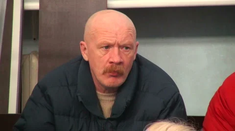 Bald man Stock Footage 2544676