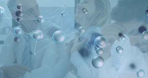 Bald man gesturing causing laughter while business team reviewing docs with Stock Footage 312071564