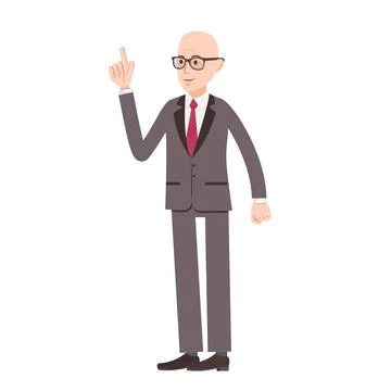 Bald man Stock Illustration