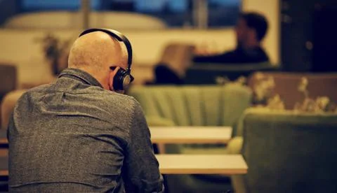 A bald man Stock-Fotos