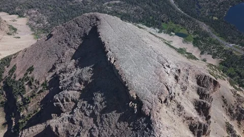 Bald Mountain Rocky Summit in Uinta Mountains Utah Orbit Stock Footage 340151878