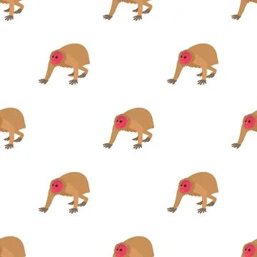 Bald wakari pattern seamless vector Stock Illustration