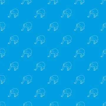 Bald wakari pattern vector seamless blue Stock Illustration