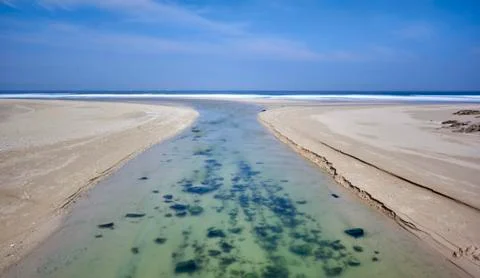 Baldaio beach. Stock Photos