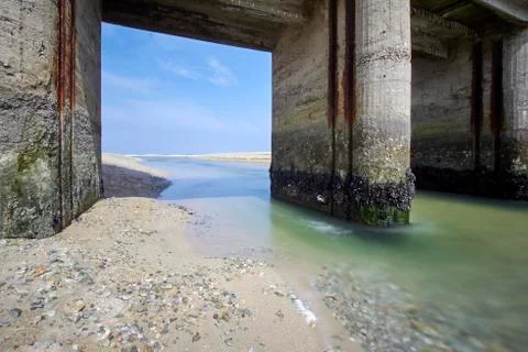 Baldaio beach. 库存照片