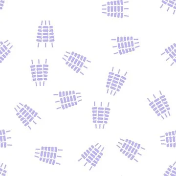 Bale cricket glyph vector seamless pattern Stock Illustration