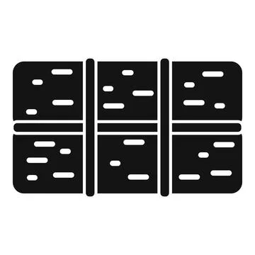 Bale hay icon simple vector. Agriculture farm rural Stock Illustration