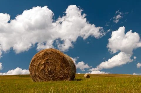 Bale of hay Stock Photos