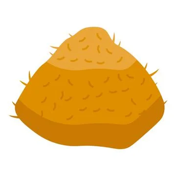 Bale icon isometric vector. Farm straw Illustrazione stock