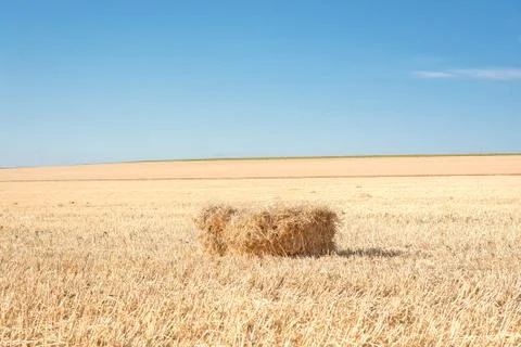 Bale of straw 1 Stock Photos