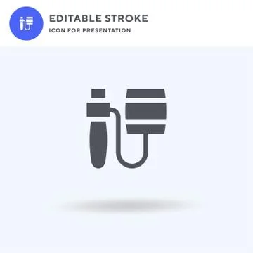 Balero icon vector, filled flat sign, solid pictogram isolated on white, logo Stock Illustration
