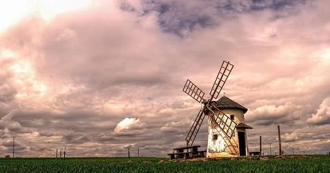 Baler's windmill 1 Stock Photos