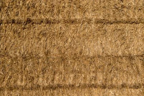 Bales of straw background Stock Photos