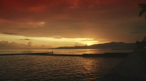 Bali 06 Sunset 2 Stock Footage 515273