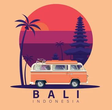 Bali 6 Illustrazione stock