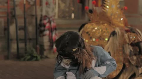 Bali barong dance monkey Stock Footage 11840768