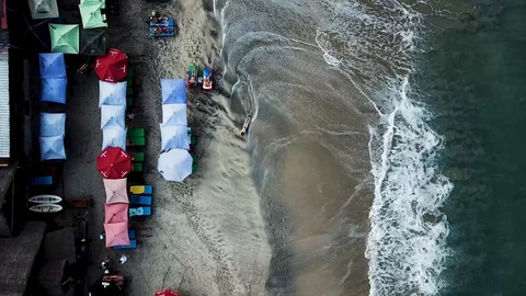 Bali Beach from above Stock Footage 92720573