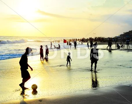 Bali beach activity Stock Photos