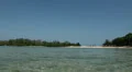 Bali beach and island with low tide water HD Footage