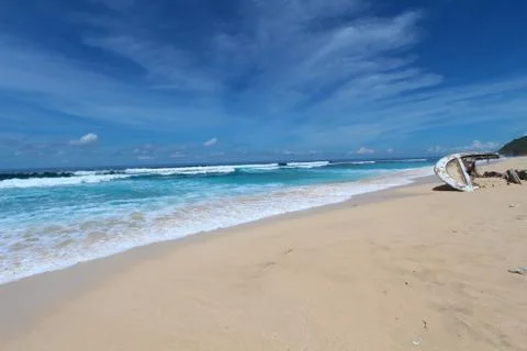 Bali blue beach Stock Photos