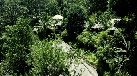 Bali Bungalows Stock Footage 64720186