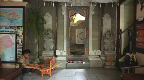 Bali busker. Editorial Stock Footage 34918160