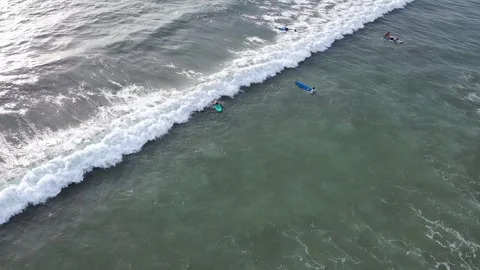 Bali coast. Beach. Surfing Stock Footage 255637059