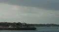 Bali coastline with water sports area and aeroplane HD Footage