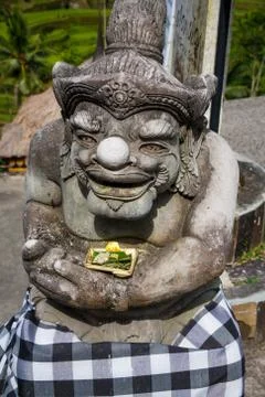Bali deity of stone Stock Photos