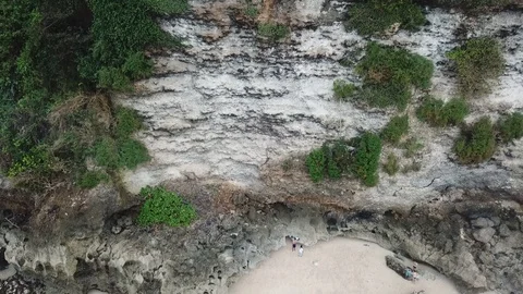 Bali Drone view 4k waves and land Video stock 100601588