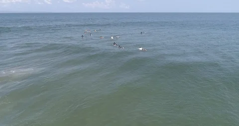 Bali Echo Beach Aug 2019 Aerial 160 Vídeos de archivo 95172801