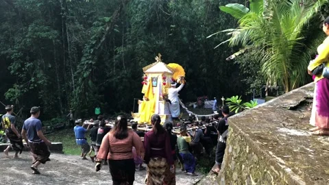 Bali Funeral Tradition Video stock 234526481