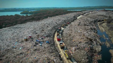 Bali Garbage Truck Stock Footage 237214896