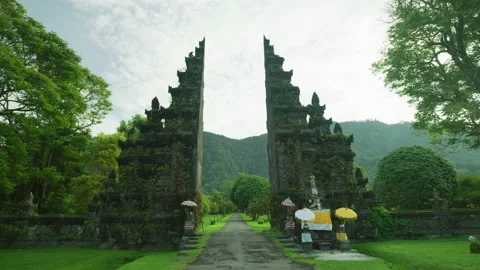 Bali Gate Stock Footage 218338865