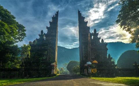 Bali Gate Stock Photos