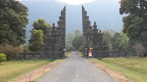 Bali Handara Gate Vídeo Stock 117705479