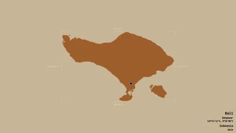 Bali - Indonesia. Bounding box. Pattern Stock Illustration