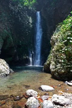 Bali, Indonesia, fall Git-Git Fotos Stock