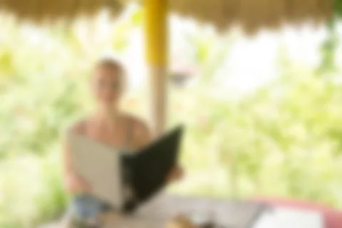 Bali Indonesia Travel theme blur background 스톡 사진