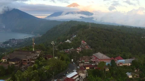 Bali indonesia volcano Vídeos de archivo 208770461