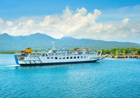 Bali Java ferry transportation, Indonesia Ferry boat from Bali isalnd to J... Stock-Fotos