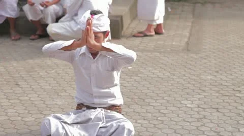 Bali Monk Video stock 11849803