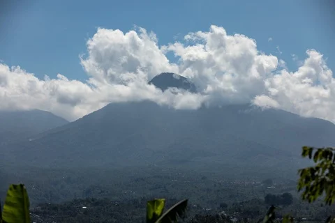 Bali Mountain Timelapse Wide Stock Footage 99018153