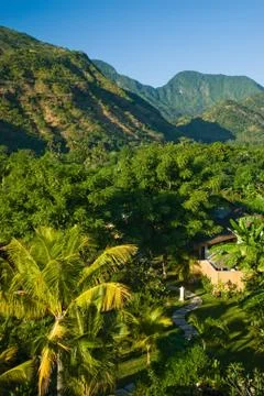 Bali path and landscape Stock Photos