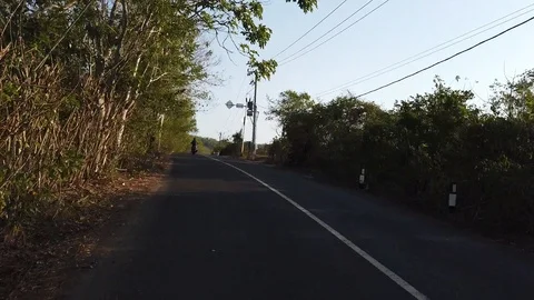 Bali Road Hyperlaps 스톡 동영상 125903850