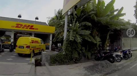 Bali Road Motorcycle View 2 Stock Footage 50386589
