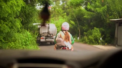 Bali scooter drive Stock Footage 297714100