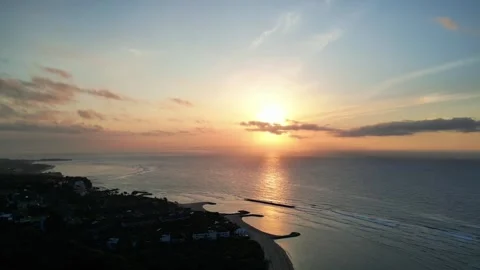 Bali at Sunrise Drone Content Video stock 312237476
